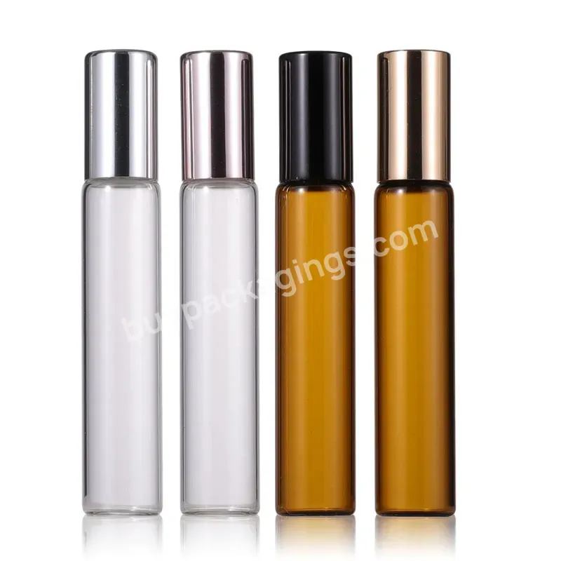 1ml 2ml 3ml 5ml 10ml Empty Clear/amber Thin Glass Roll On Bottle Sample Test Essential Oil Vials