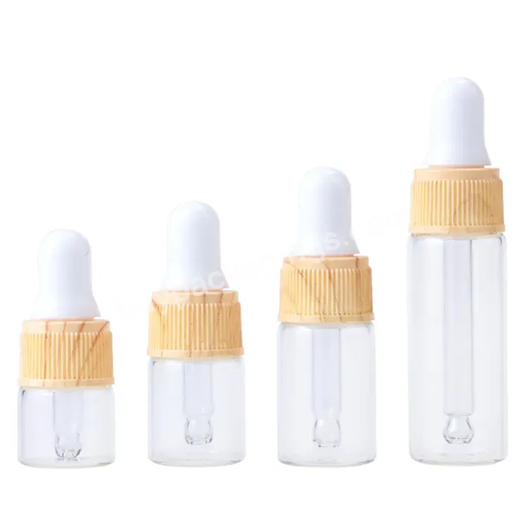 1ml 2ml 3ml 5ml Mini Empty Glass Dropper Bottle