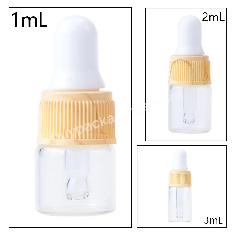 1ml 2ml 3ml 5ml Mini Empty Glass Dropper Bottle