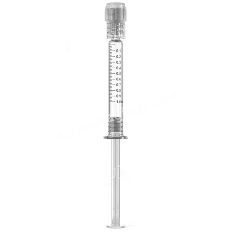 1ml Long Oil Syringes Long Size Reusable Borosilicate Glass Luer Lock Applicator Syringe W/ Measurements