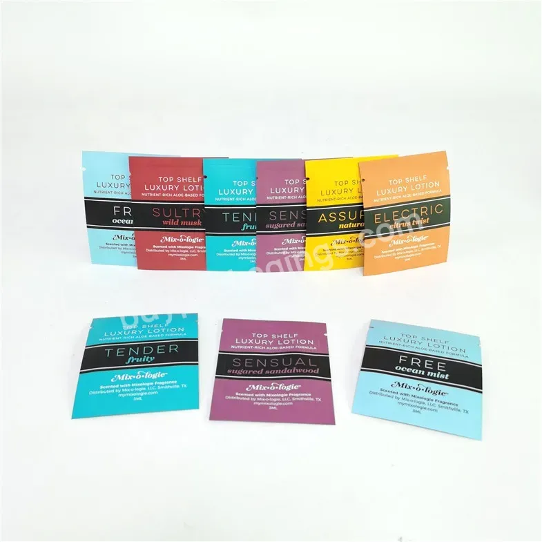 1ml Mylar Foil Face Cream Skin Packaging Bag Cosmetic Sample Sachet Facial Lotion Sachet