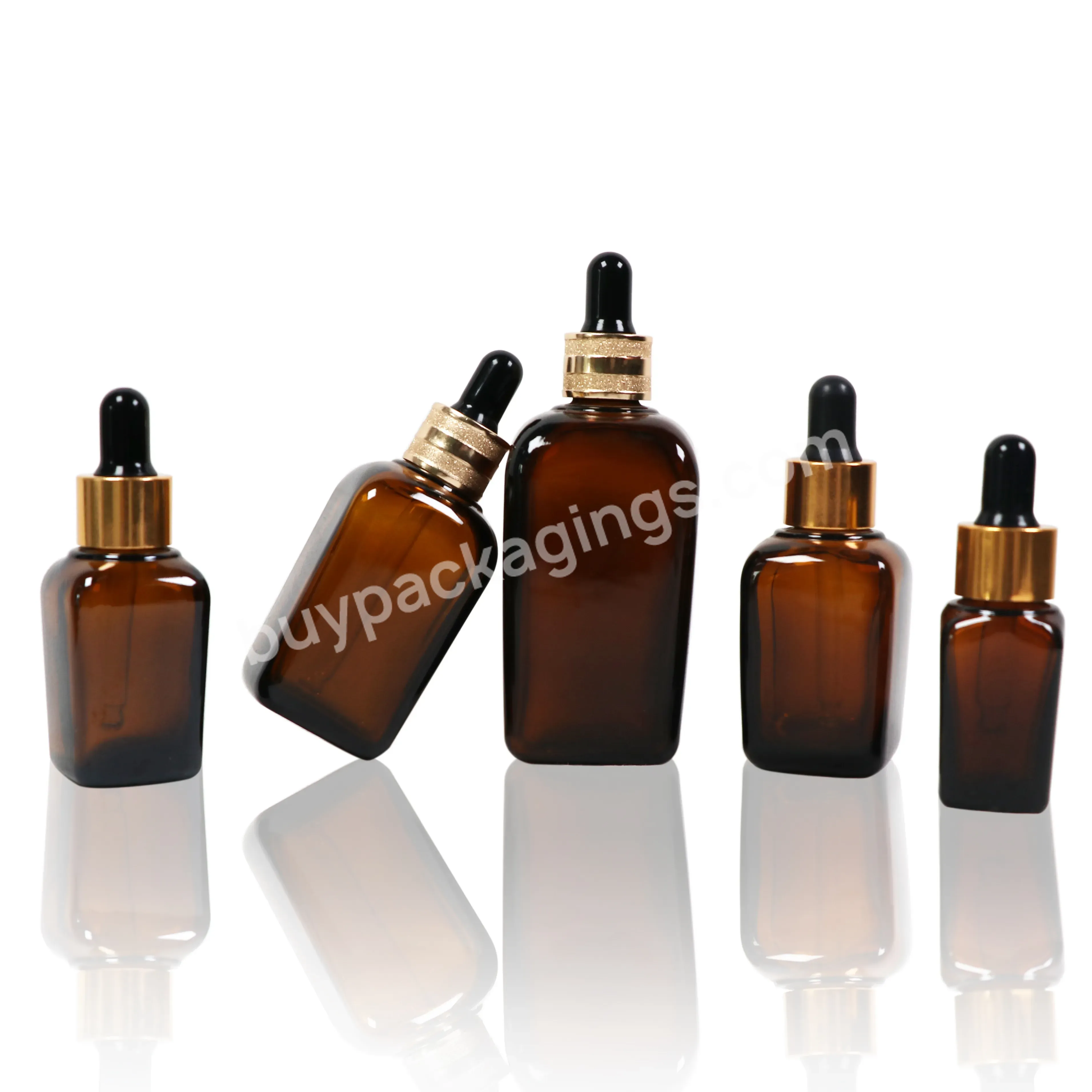 1oz 10ml 20ml 30ml 50ml 100ml 1 Oz Amber Cosmetics Empty Essential Oil Face Serum Glass Dropper Bottles With Dropper