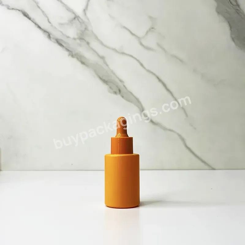 1oz 15ml 20ml 50ml 100ml Pink Skincare Use Cosmetic Glass Essential Oil Dropper Bottle Flat Shoulder Glass Bottle For Cosmetic