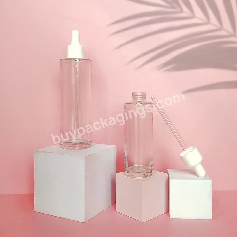 1oz 2oz 3oz 20ml 30ml 50ml 60ml 80ml 100ml Amber Cosmetics Empty Essential Oil Face Serum Glass Dropper Bottles With Dropper