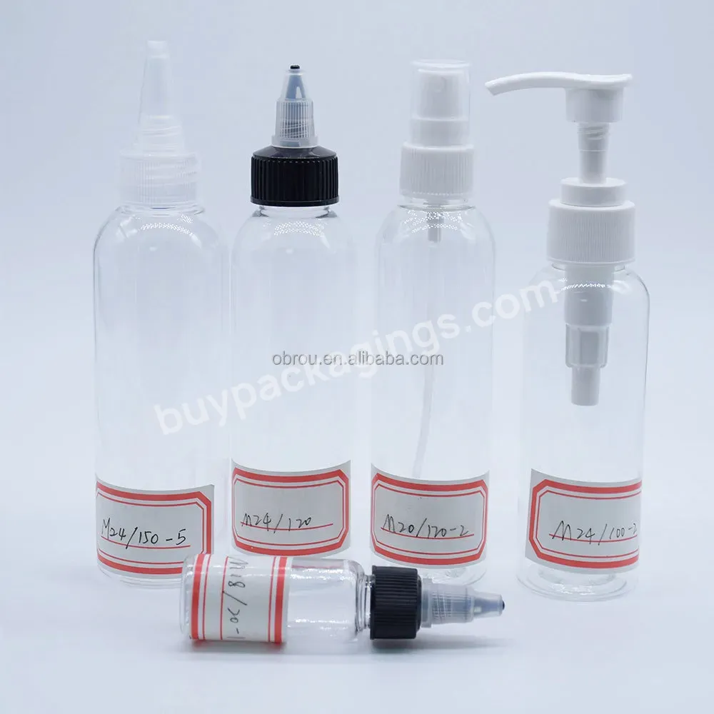 1oz 2oz 3oz 4oz 8oz16oz 32oz 100ml Ldpe Hdpe Pe Pet Twin Neck Twist Screw Lid Pharmaceutical Plastic Squeeze Mixture Glue Bottle