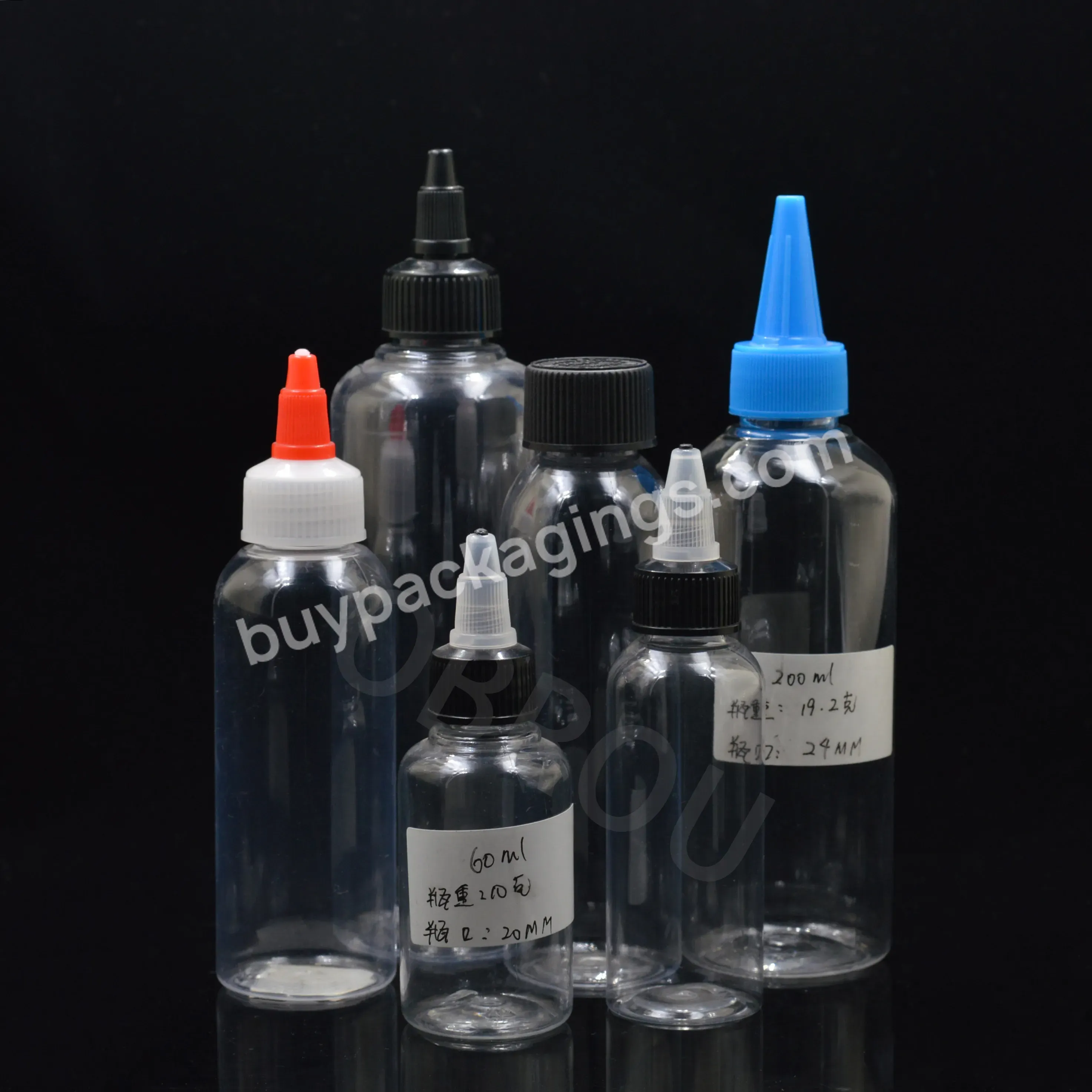 1oz 2oz 3oz 4oz 8oz16oz 32oz Ldpe Hdpe Pe Pet Twin Neck Cap Pharmaceutical Plastic Squeeze Mixture Bottle Opener