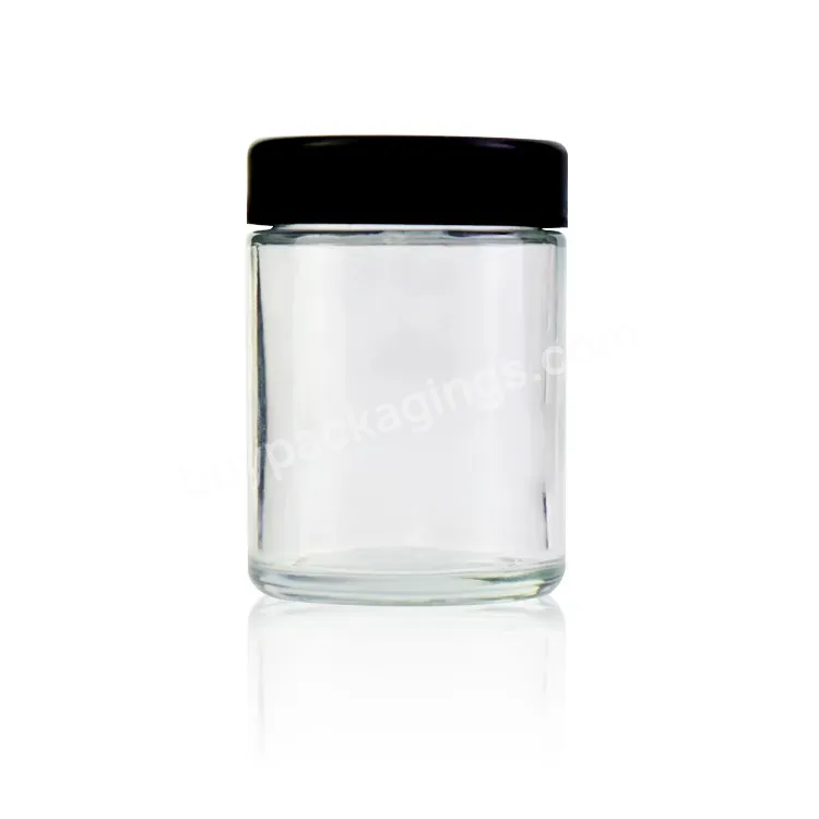 1oz 2oz 3oz 4oz Hot Selling Smell Proof Jar Flower Containers Child Proof Glass Jar With Child Resist Lid