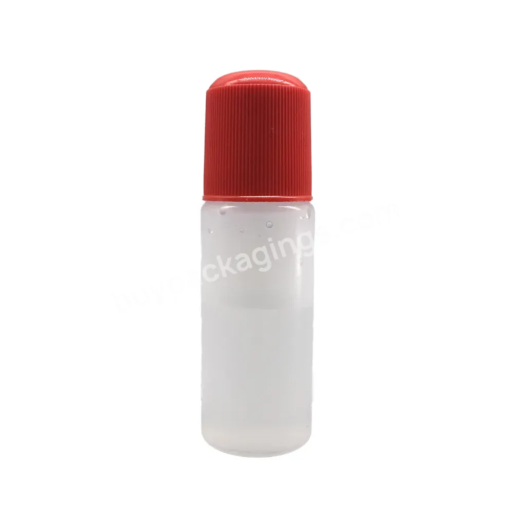 1oz Empty Clear Plastic Soft 30ml Squeezable Ldpe Sponge Applicator Bottle