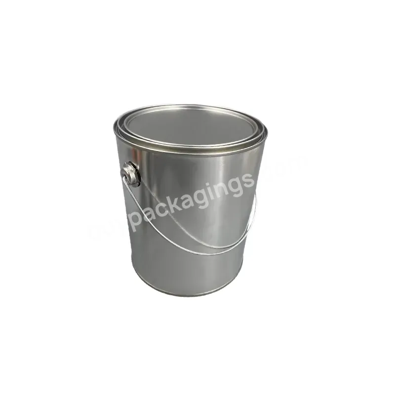 1pint/1quart/1gallon Round Metal Tin Can With Lid For Candles Packaging