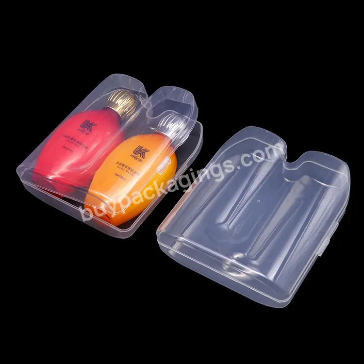 2 Bottles Packaging Case For Hair Shampoo Double Shower Gel Bottle Box Plastic Shampoo Box Perfume Bottle Box