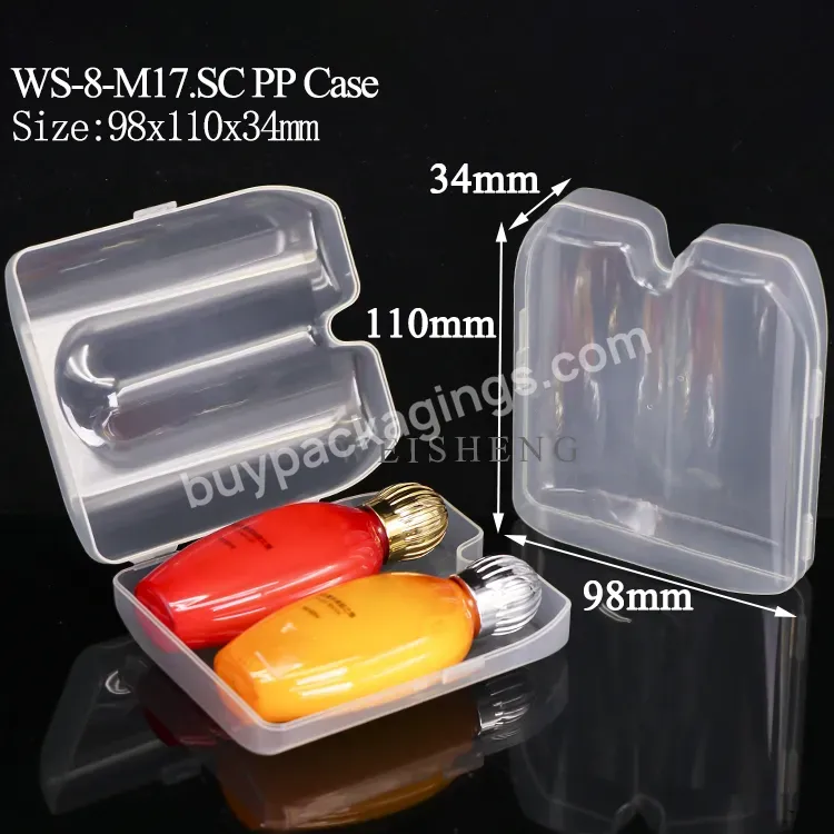 2 Bottles Packaging Case For Hair Shampoo Double Shower Gel Bottle Box Plastic Shampoo Box Perfume Bottle Box