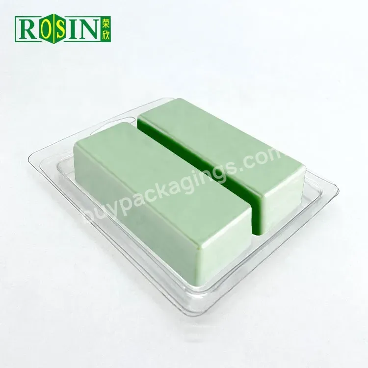 2 Cell Plastic Clear Pvc Blister Wax Melt Mold Clamshell Packaging