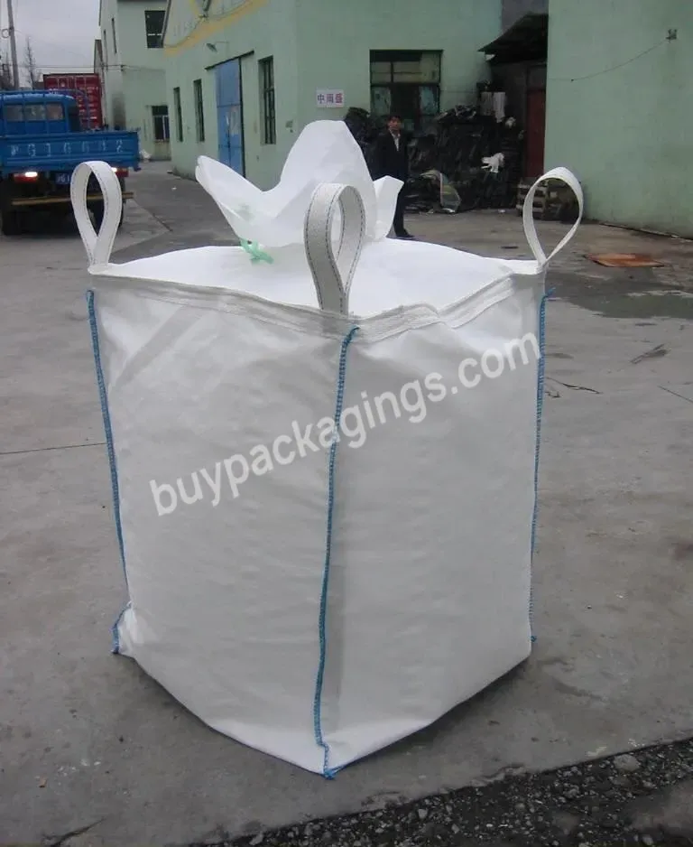 2 Layers Fibc Ton Stevedore Loop Ton Jumbo Big Bag With Laminated Coated Baffle Bulk