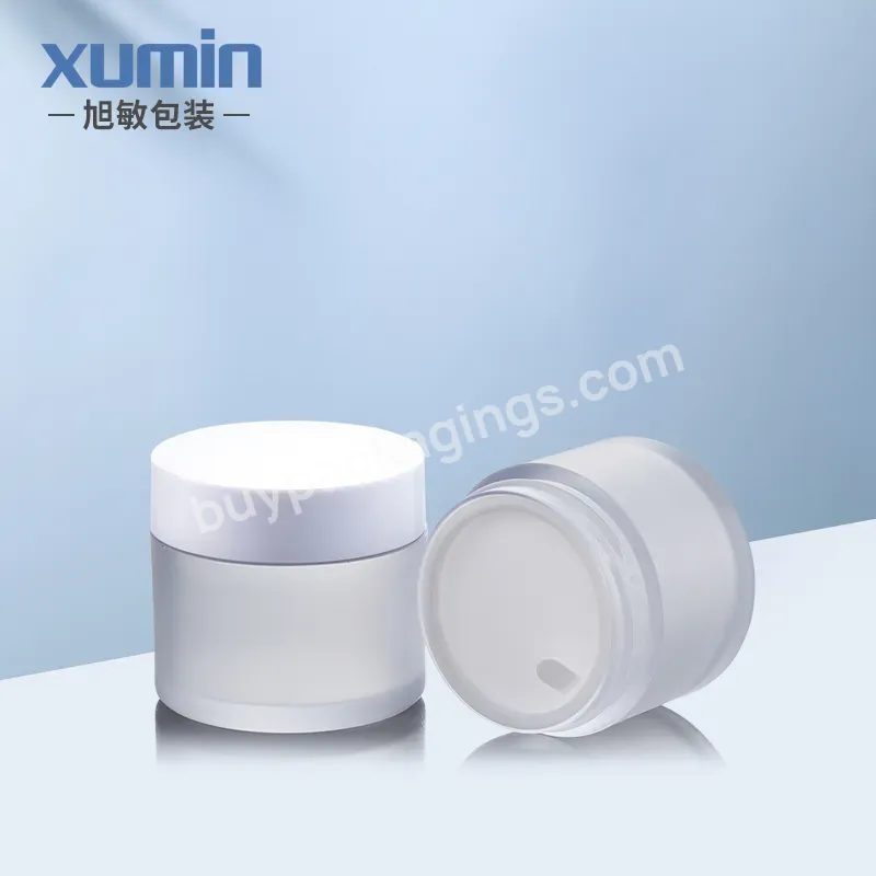 2 Oz Plastic Jars With Lids Wholesale Cosmetic Packaging Jar 50g Frosted Plastic Cream Jar 50 Ml - Buy Plastic Jar 50 Ml,Plastic Frosted Cosmetics Jar,2 Oz Plastic Jars With Lids.