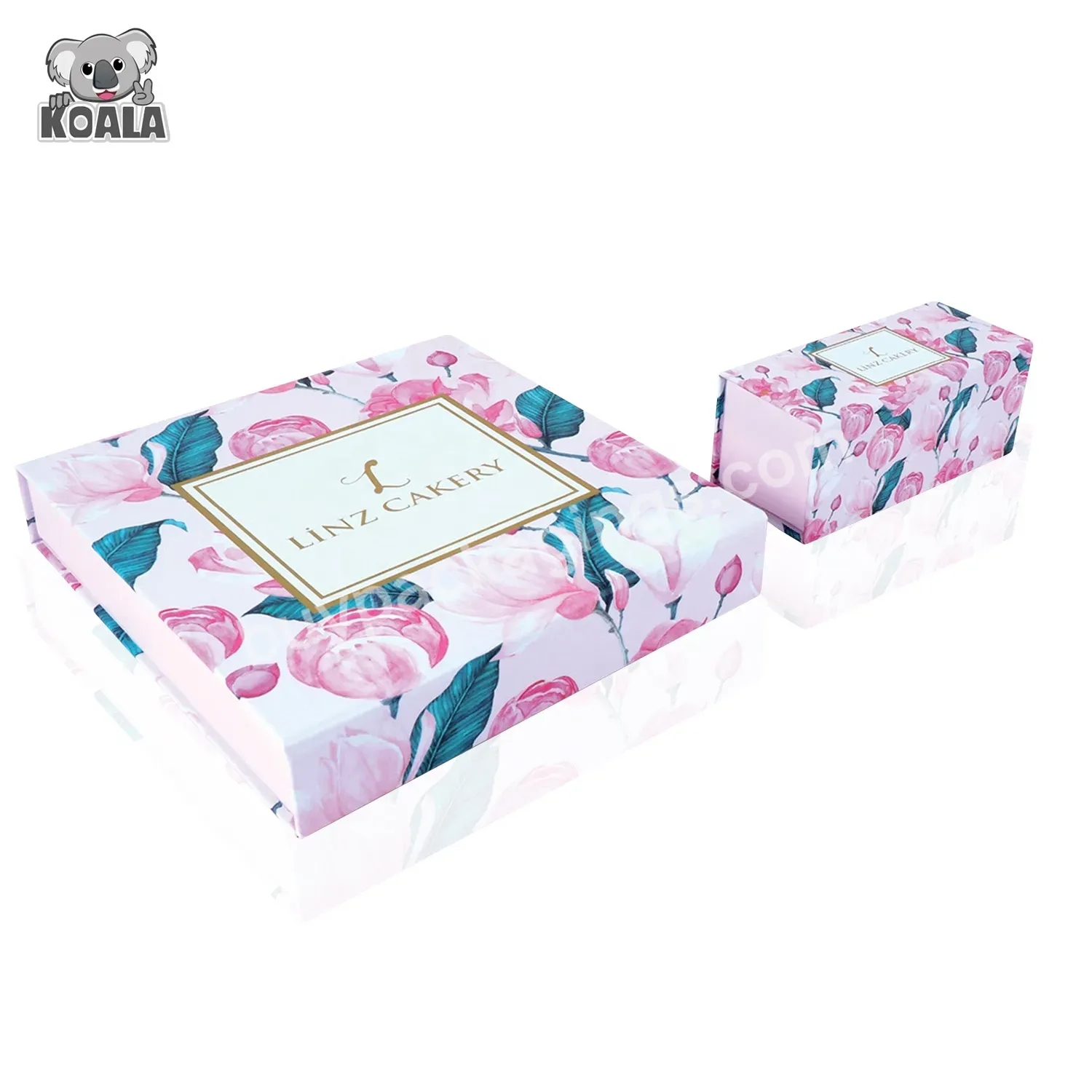 2 Piece Colorful Printing Small Large Rigid Pink Cosmetic Skin Care Cardboard Wedding Custom Gift Packaging Box