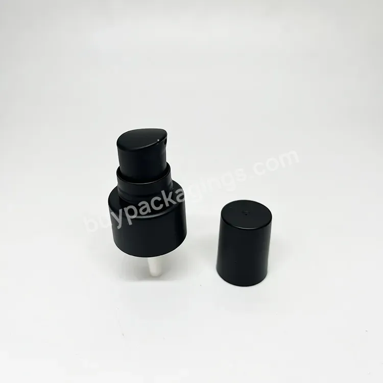 20 24 Mm Cream Plastic Cosmetic Bottle Treatment Pump Dispenser / Matte Frosted Black Spray Serum Bottles Dispenser Pumps