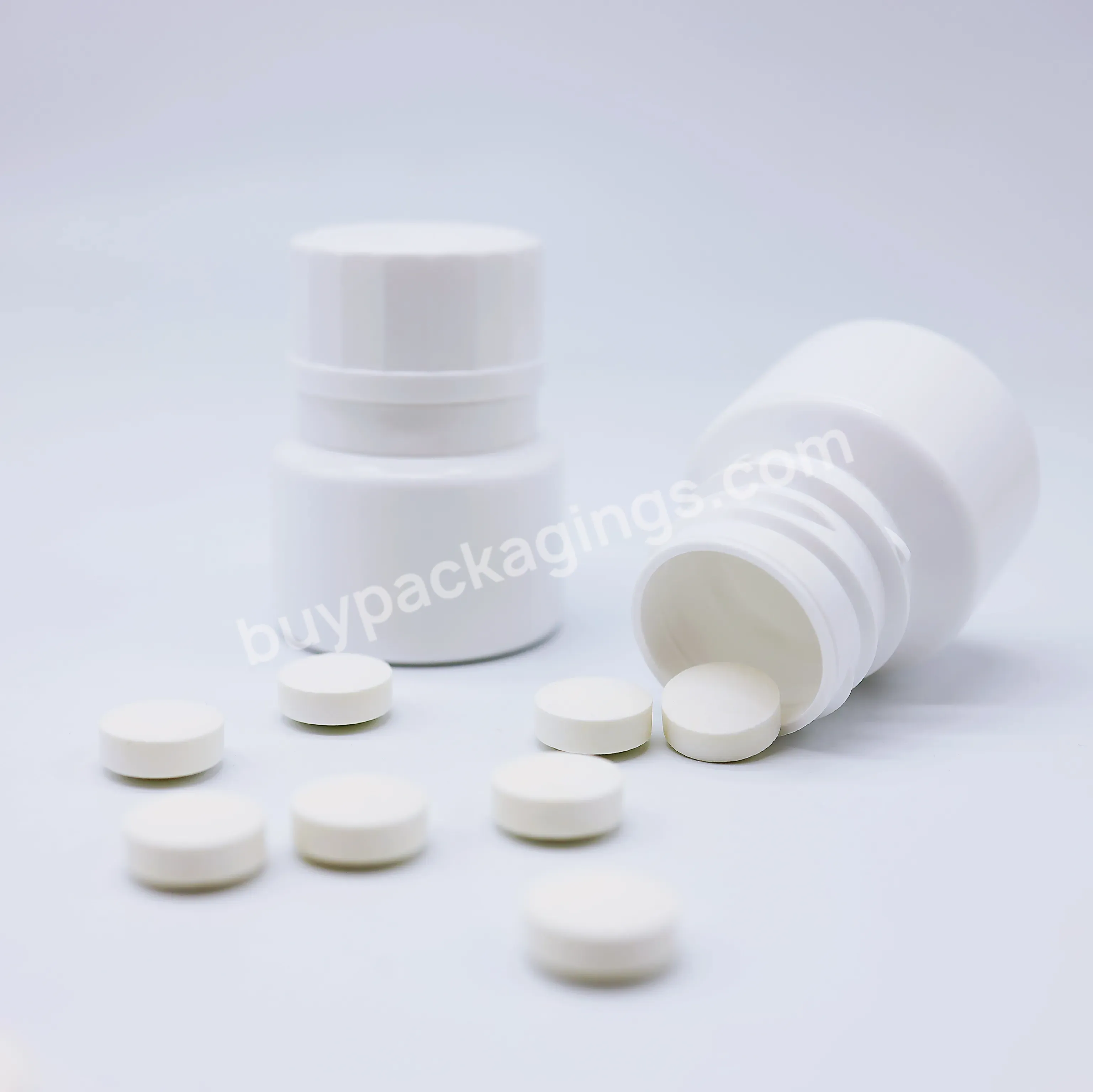 20-35ml White Pe Plastic Bottles Empty Medicine Bottles For Pill Tablets Capsules Packaging