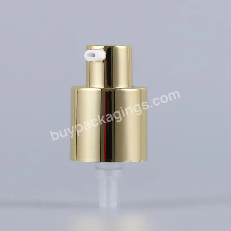 20 410 Lotion Dispenser Pump Gold Aluminium Cosmetic Bottle Pump Cream Cap Treatment Pump For Travel Casual - Buy 20mm External Spring Black Treatment Pump Cream Pump With Full As Cap,White 20/410 Treatment Pump Plastic Full Cap Airless Acrylic Bottl