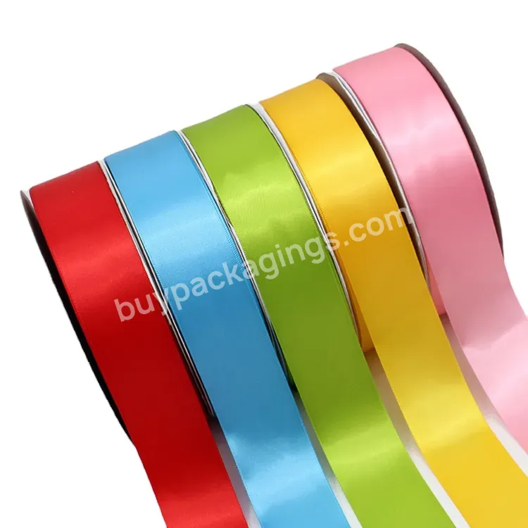 20 Color 40mm Satin Ribbon Roll For Flower Gift Packing Ribbon Recycled 100% Polyester Ribbon - Buy Wholesale Gift Packing Custom Recycled 100% Polyester Satin Ribbon,Wholesale Solid Color Single Face Satin Ribbon,Solid Color Satin Ribbon For Gift Pa