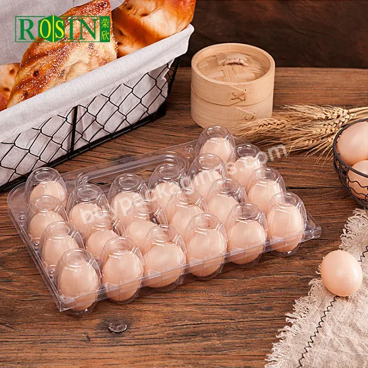 20 Holes Popular Portable Egg Storage Plastic Box Egg Tray High Quality Clear Plastic Egg Tray Packaging Boxes Carton Tray