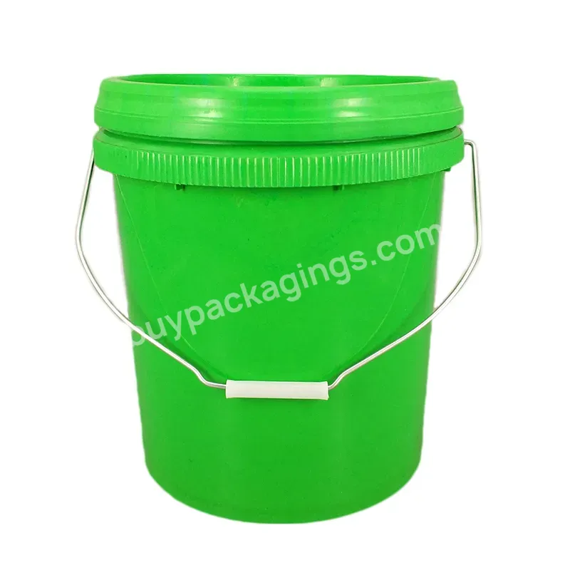 20 Liter 5 Gallon Buckets Food Grade Plastic Paint Bucket With Metal Handles