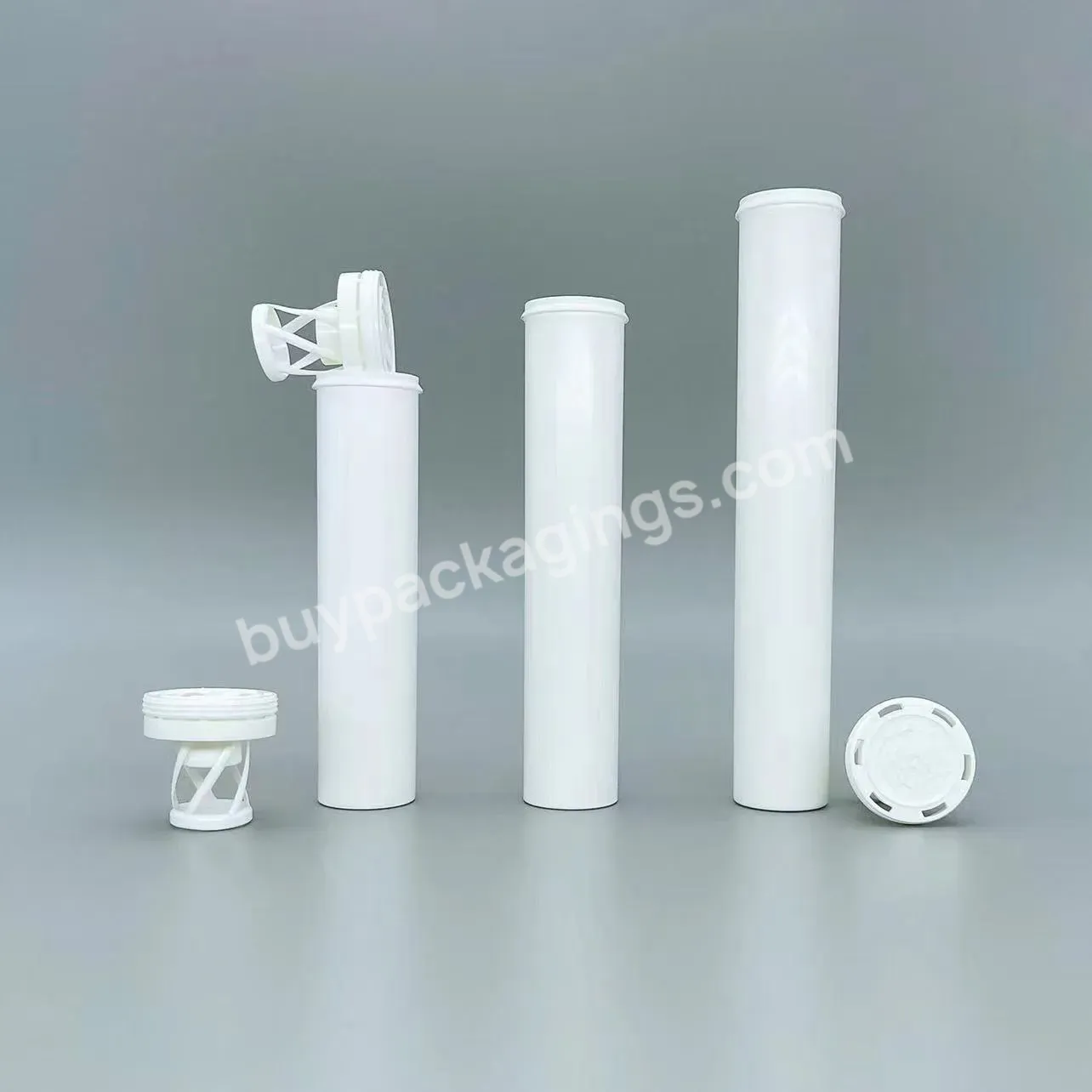 20 Tablets Pp Plastic Empty 29 145mm Effervescent Tablet Tubes For Nutrition Tablets