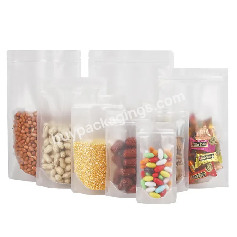 200 Microns Size 15 * 22 + 4 Plastic Bags With Logos Resealable Bag Food Zipper Pouches Vacuum Bags