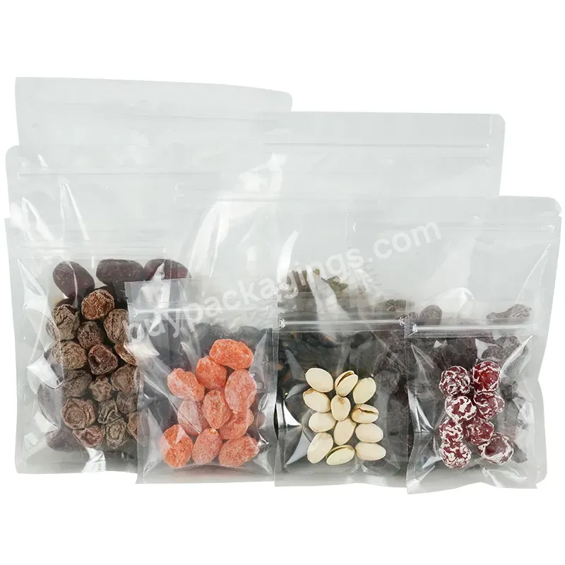 200 Microns Size 21 * 35 + 5 Custom Bag Packaging Food Plastic Bag With Logo Sealing Bags
