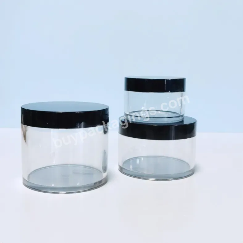 200 Ml Pet Plastic Jars Beauty Salon Containers Pot Thick Wall Recyclable Round Body Scrub Packaging Jars