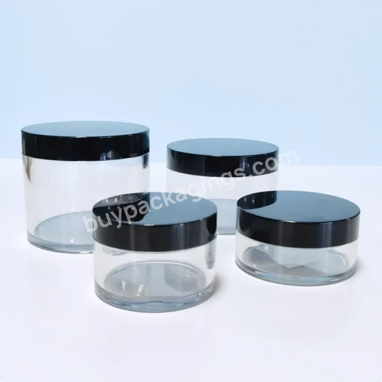 200 Ml Pet Plastic Jars Beauty Salon Containers Pot Thick Wall Recyclable Round Body Scrub Packaging Jars