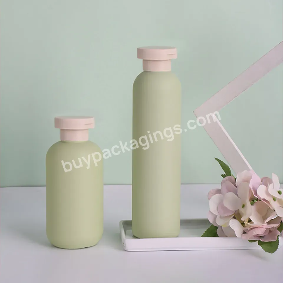 200ml 300ml 500ml Hdpe Square Plastic Bottles Dispenser Shampoo Conditioner Flip Cap Lotion Bottle