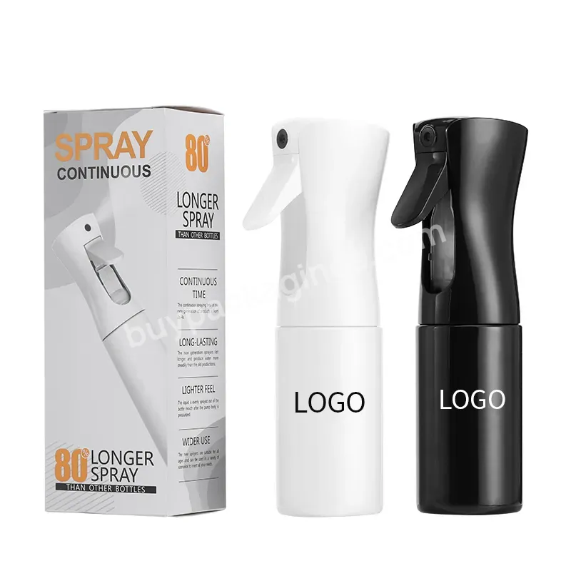 200ml 300ml 500ml Plastic Hair Salon Continuous Spray Bottle Refillable Fine Mist Empty Trigger Squirt Bottle Barber Hair Tools