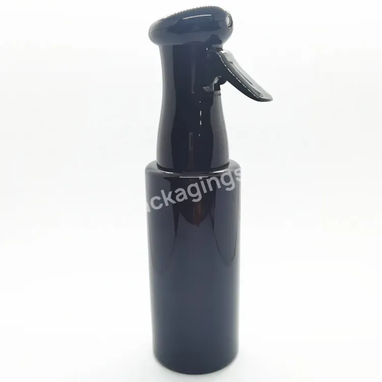 200ml 300ml 500ml White Black Water Continuous Mist Spray Bottle Plastic Bottle For Hair Salon