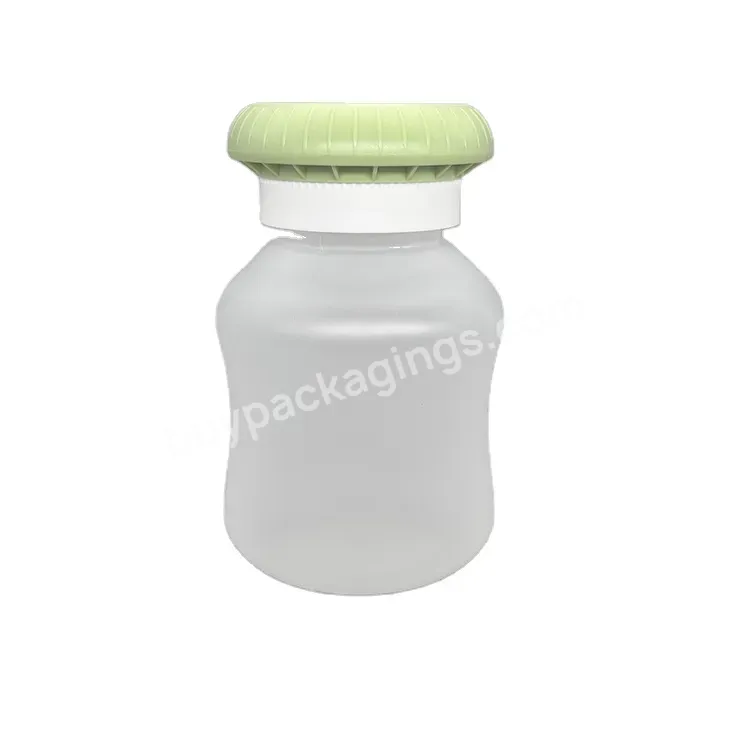 200ml Healthy White Medical Transparent Bottle Plastic Empty Vitamin Pill Capsule Bottle With Cap