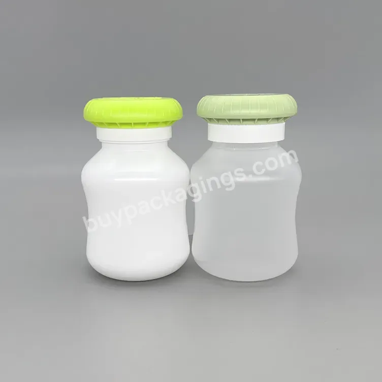 200ml Healthy White Medical Transparent Bottle Plastic Empty Vitamin Pill Capsule Bottle With Cap