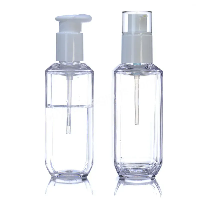 200ml Wholesale Square Thick Bottoming Plastic Bottle Skin Care Remover Emulsion Pump Packaging Bottle Empty Lotion Bottle