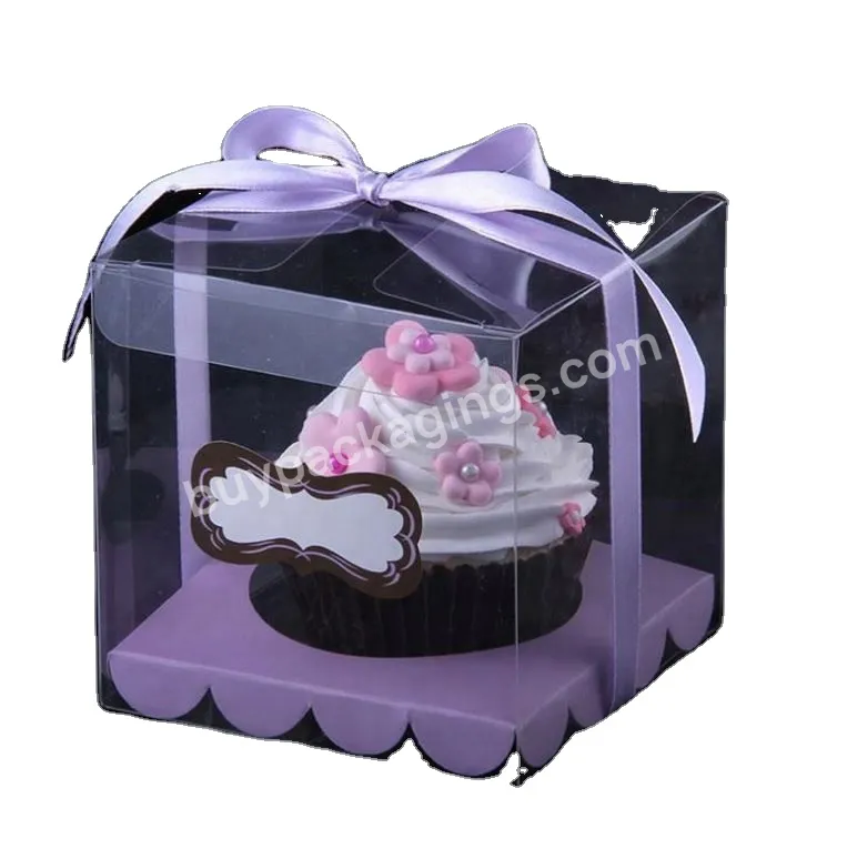 2013 High Quality Eco-friend Clear Mini Cupcake Boxes