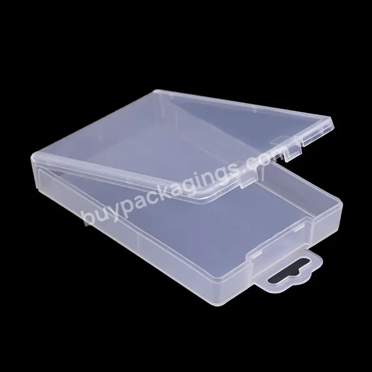 2020 Factory Price High Quality 20mm Transparent Hard Pp Slim Plastic Portable Gift Case With Pothook School Office Supplies