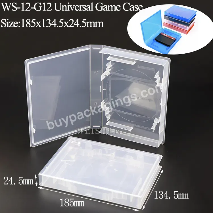 2020 Hot Selling Weisheng Pp Plastic Container Universal Replacement Game Case Cover Case Gameboy