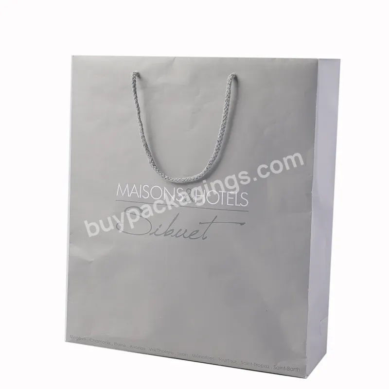 2021 China Manufacturer Wholesale Shopping Beauty Luxury Printed Ivory Board White Paper Bag