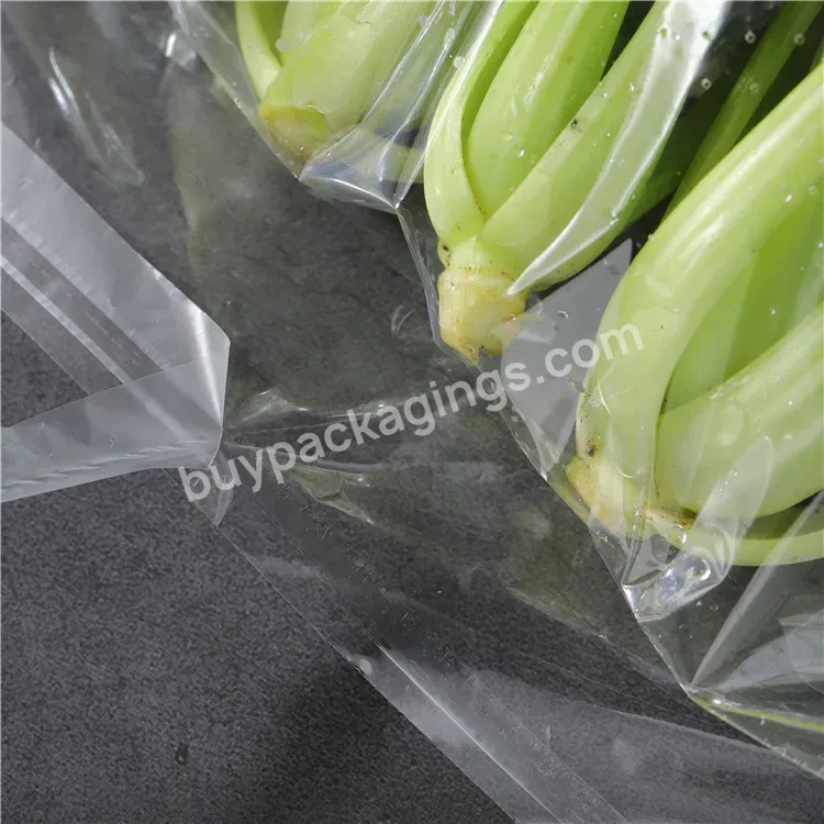 2021 Factory Plastic Bakery Bopp/cpp/hdpe Bread Vegetable Self Adhesive Seal Bags Package Lettuce Vegetable Clear Transparent