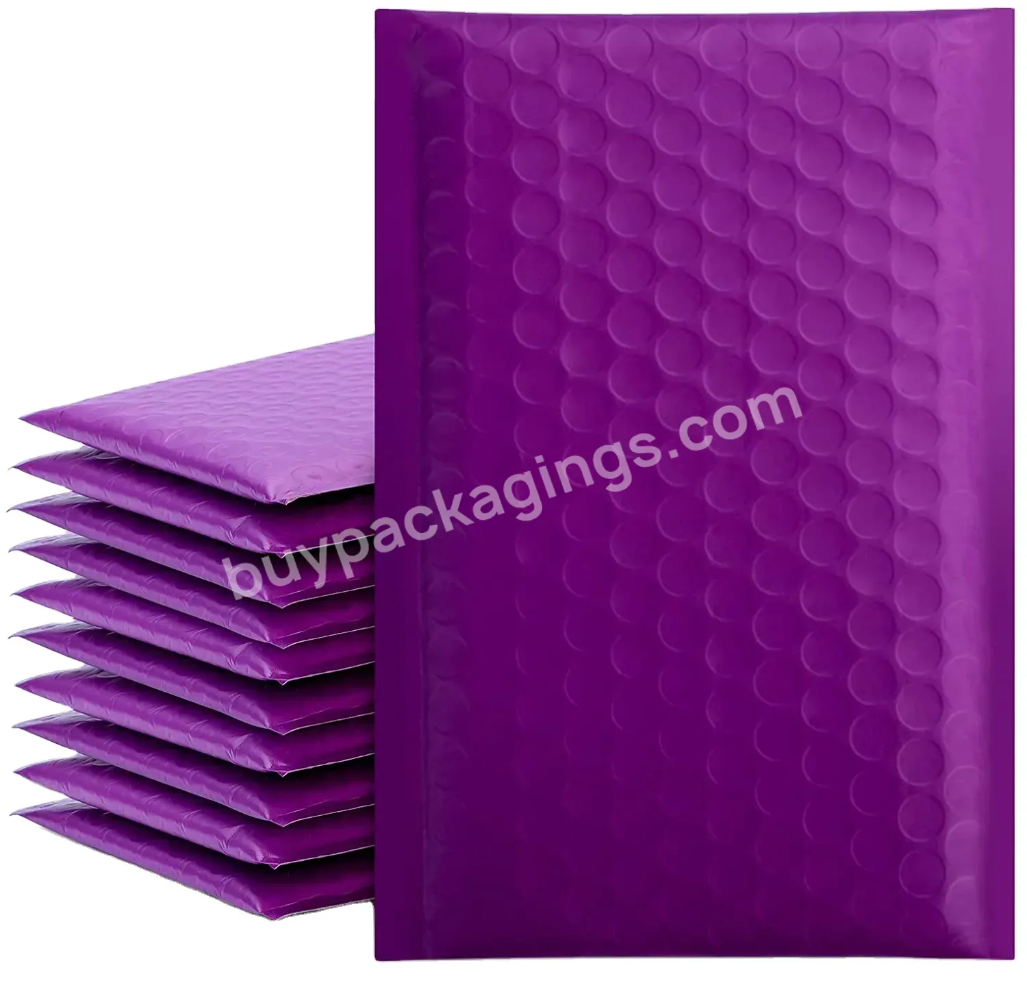 2021 Hot Sale New Material Purple Padded Envelopes Bubble Envelopes Bags Mailers Padded