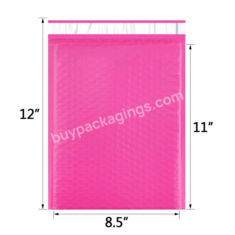 2021 Hot Sale Poly Bubble Mailer Pink Self Seal Padded Envelopes Custom Color Bubble Mailer Bubble Mailer Waterproof