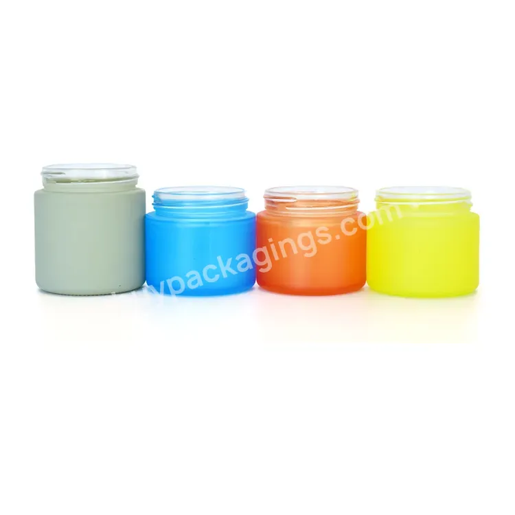 2021 Hot Selling Reasonable Price Child Proof Frosted Green Bottle Glass Jars With Lids For Flower Packaging