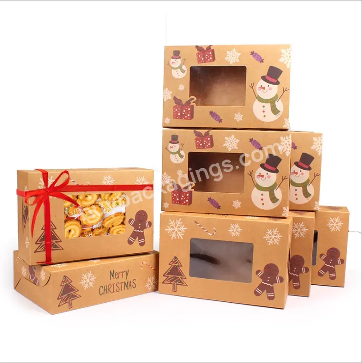 2021 New Design Wholesale Cheap Factory Price Christmas Packaging Gift Box Christmas Cookie Box