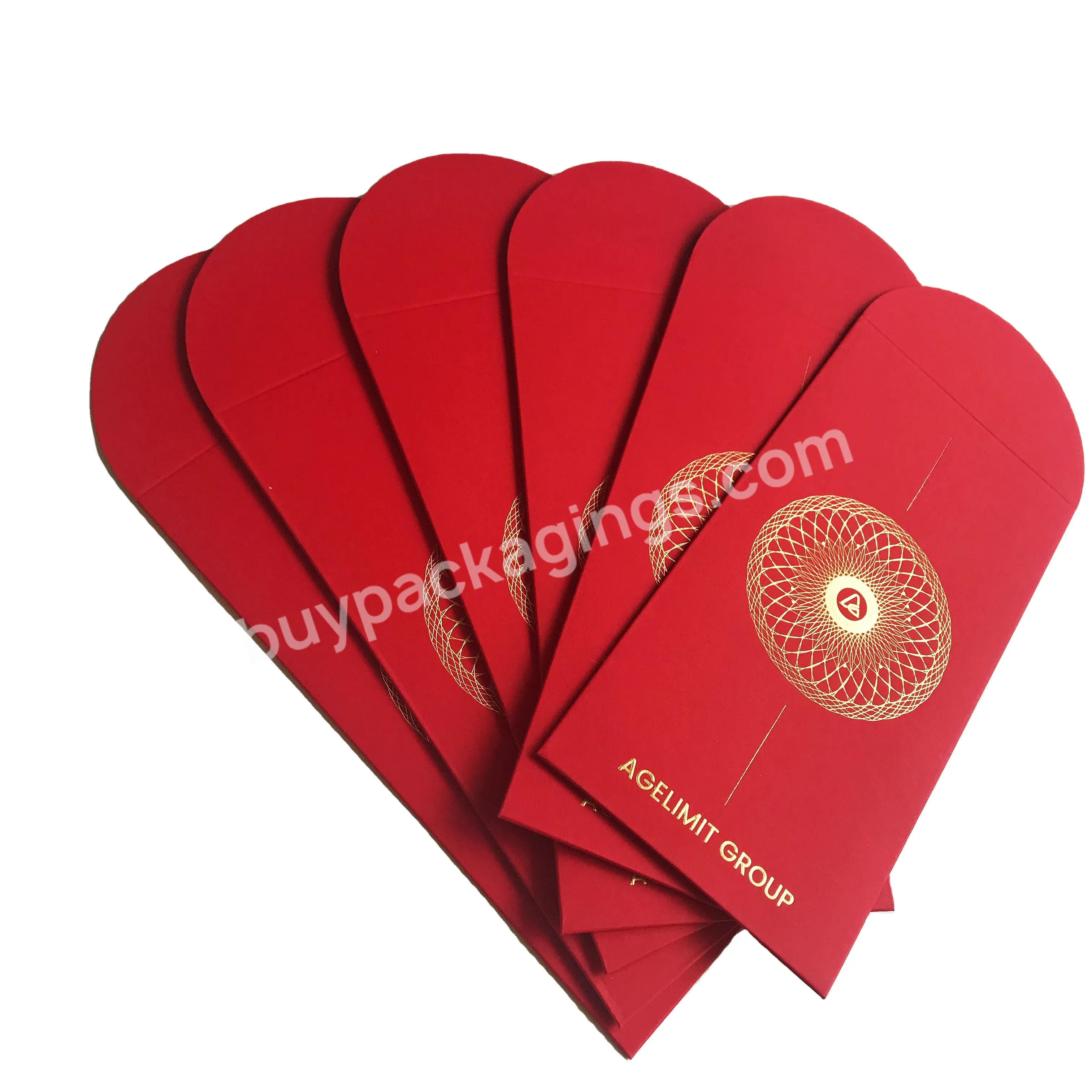 2022 Chinese New Year Spring Birthday Marry Party Gift Card Lucky Pockets Red Packet Money Cash Kraft Paper Envelope