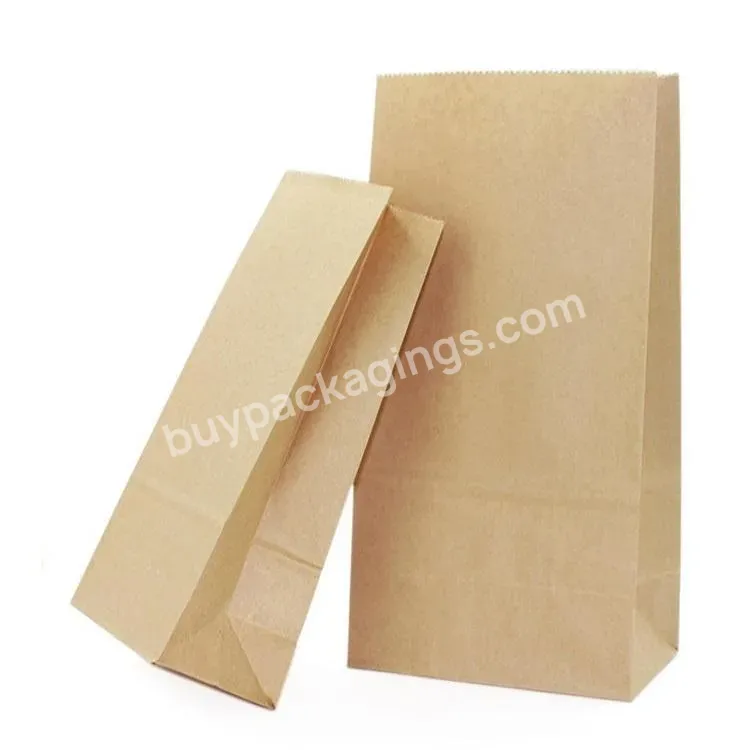 2022 Factory Custom Sizes Takeaway Fast Food Kraft Paper Bag With Reasonable Price