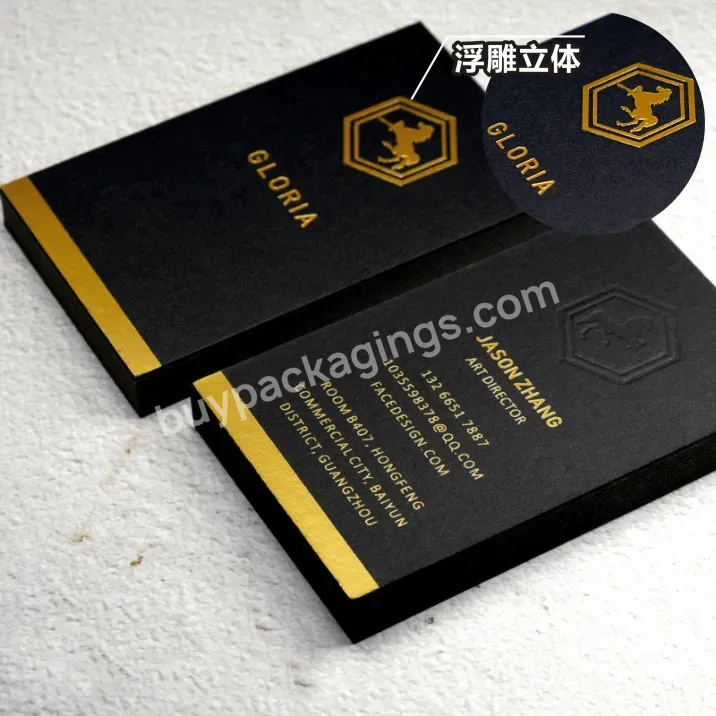 2022 High Quality Business Card Custom Thank You Cards Design Gold Foil Printing For Small Business