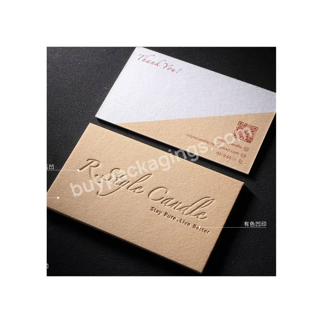 2022 High Quality Custom Design Thank You Cards Gold Foil Business Card Printing For Small Business