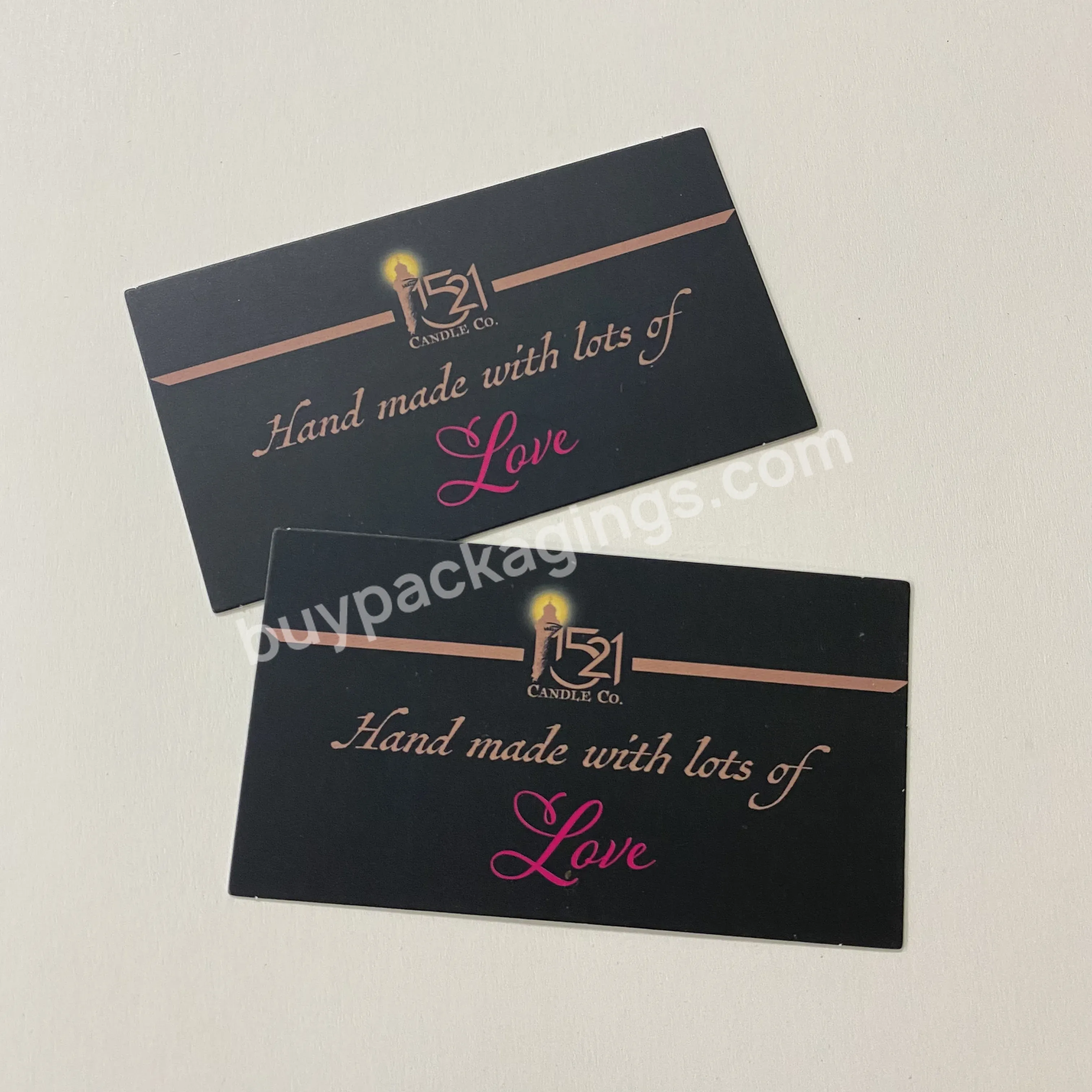 2022 High Quality Custom Logo Heart Private Boutique Business Cards Wedding Invitation Gold Foil Thank You Cards For Hoodies